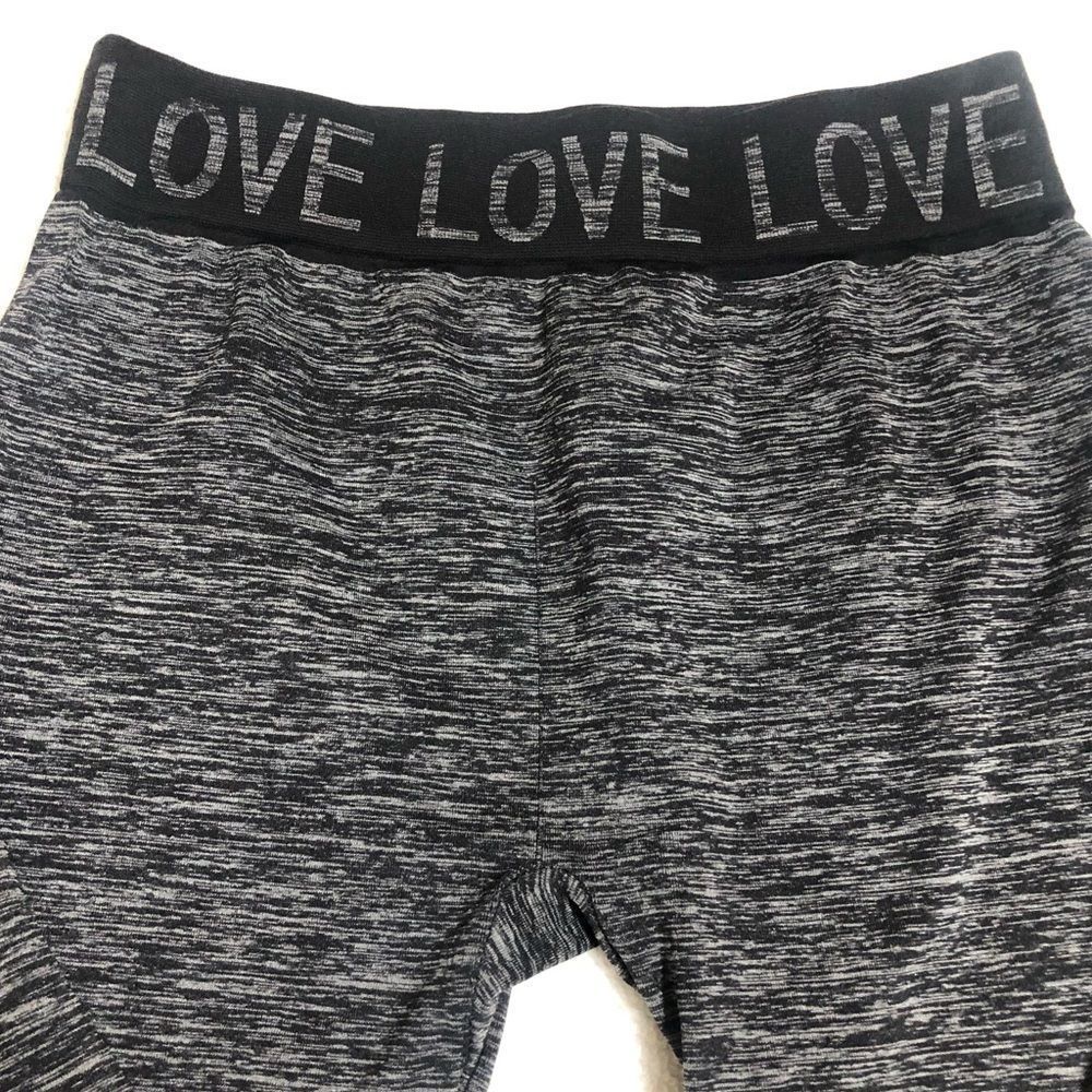 Sobo Sport Kids Gray Stretch Love Pants Girls 7/8